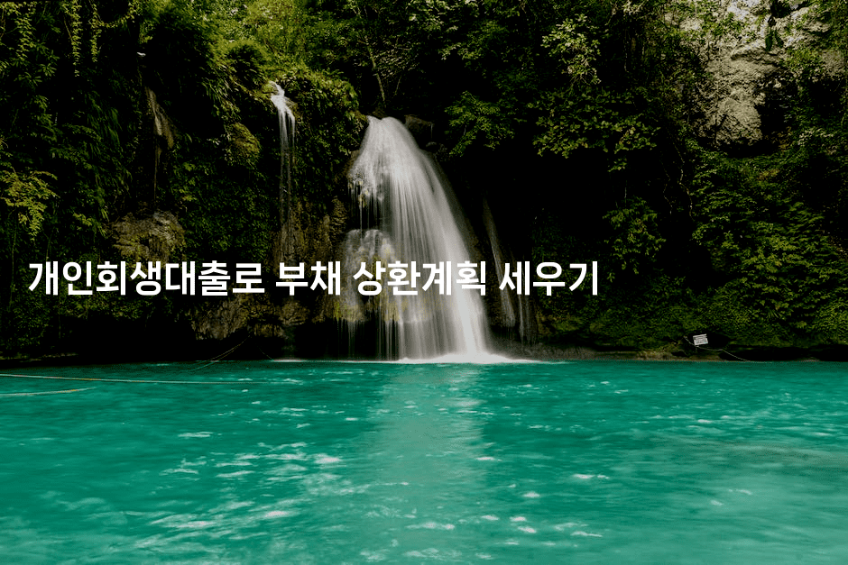 개인회생대출로 부채 상환계획 세우기-미국드리