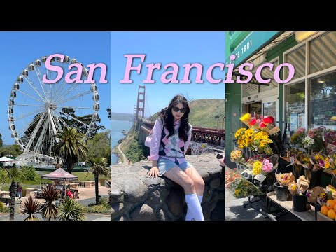 ??미국여행 ep.1) 낭만의 도시 샌프란시스코 여행 vlog ᰔㅣ완벽주의 J의 세상 알찬 여행코스ㅣ빅버스투어•알라모스퀘어•금문교•팰리스 오브 파인 아츠•롬바드거리•pier35