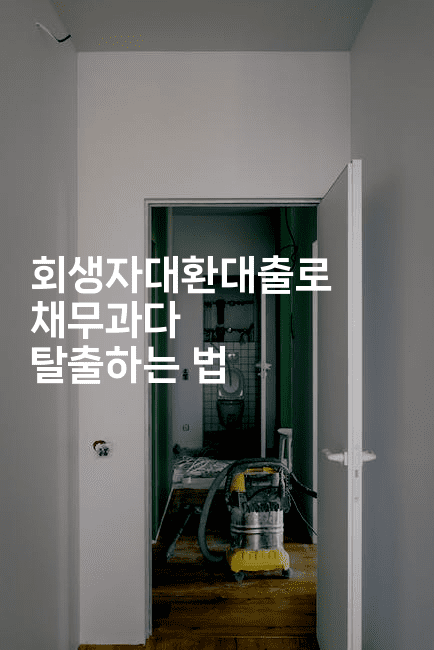 회생자대환대출로 채무과다 탈출하는 법-미국드리