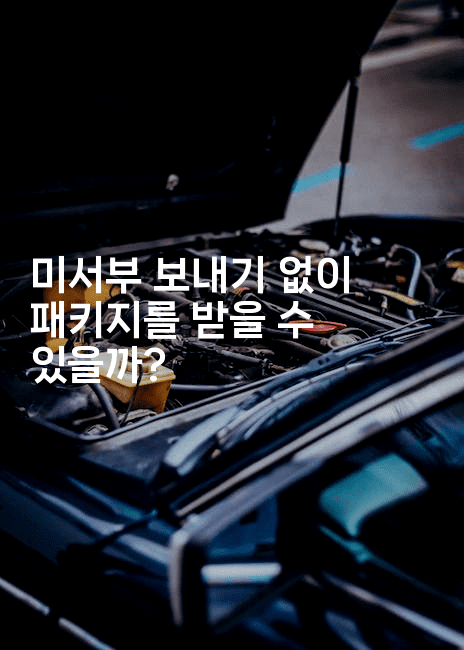 미서부 보내기 없이 패키지를 받을 수 있을까?