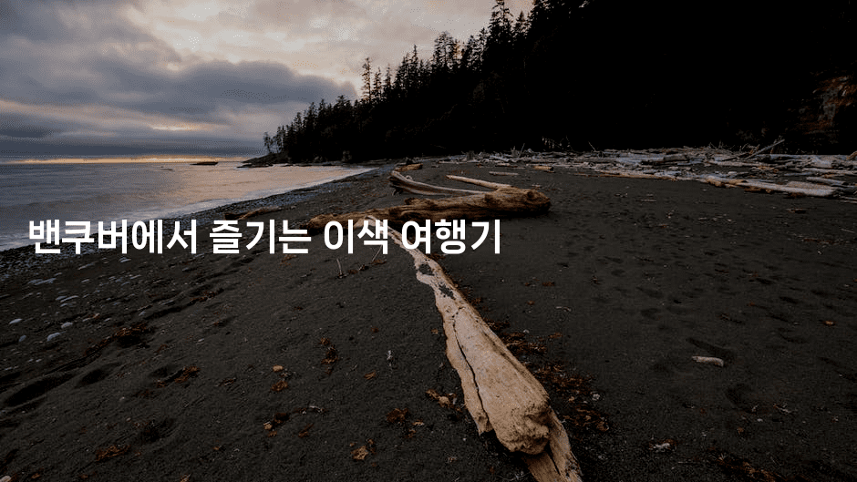 밴쿠버에서 즐기는 이색 여행기