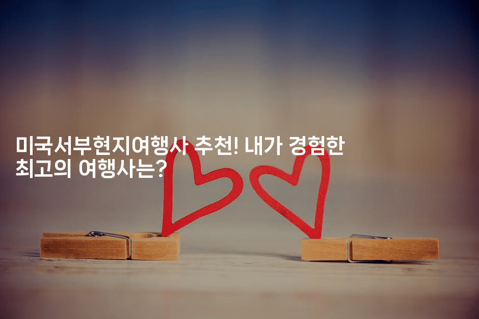 미국서부현지여행사 추천! 내가 경험한 최고의 여행사는?2-미국드리