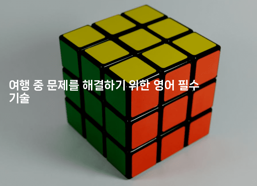 여행 중 문제를 해결하기 위한 영어 필수 기술-미국드리